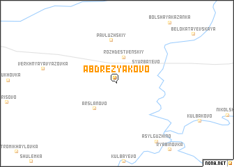 map of Abdrezyakovo