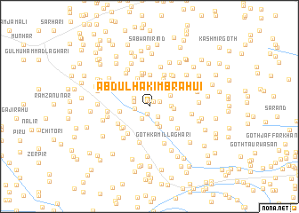 map of Abdul Hakīm Brāhui