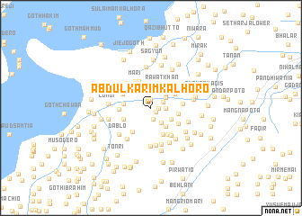 map of Abdul Karīm Kalhoro