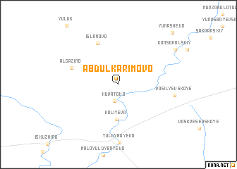 map of Abdulkarimovo