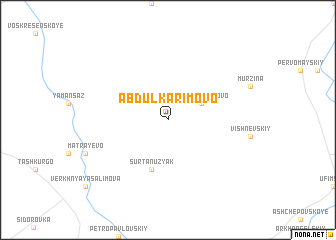 map of Abdulkarimovo