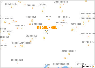 map of Abdul Khel