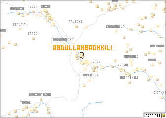 map of Abdullāh Bāgh Kili