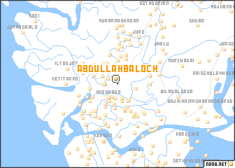 map of Abdullāh Baloch