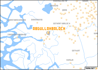 map of Abdullāh Baloch