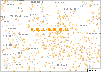 map of Abdullah Jān Kalle