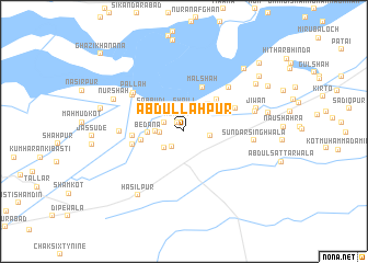 map of Abdullāhpur