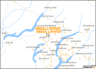 map of Abdullānpur