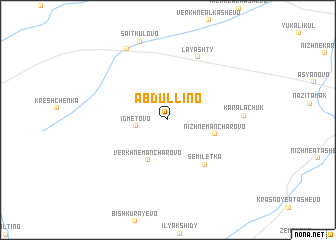 map of Abdullino