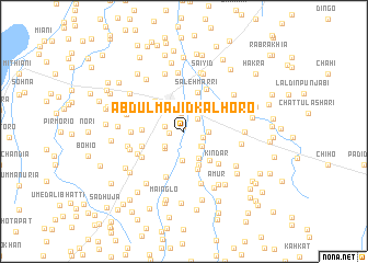 map of Abdul Majīd Kalhoro