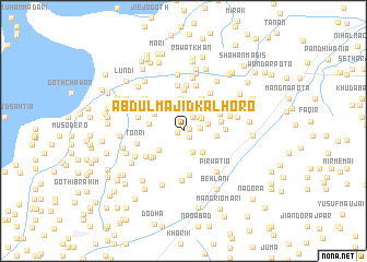 map of Abdul Majīd Kalhoro