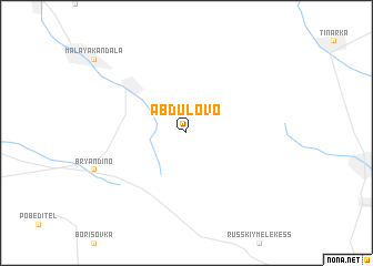 map of Abdulovo