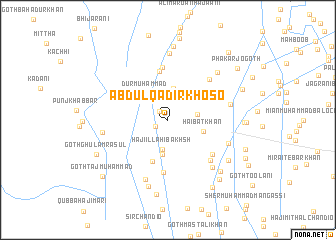 map of Abdul Qādir Khoso