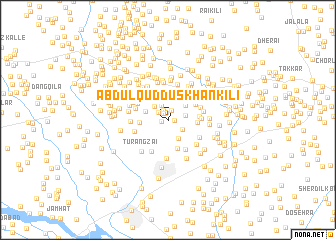 map of Abdul Quddus Khān Kili