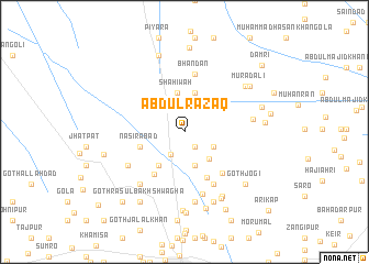 map of Abdul Razāq