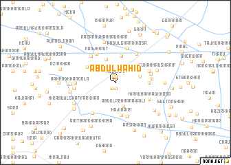 map of Abdul Wāhid