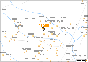 map of ‘Abdūn