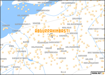 map of Abdur Rahīm Basti