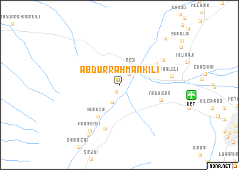 map of Abdur Rahmān Kili