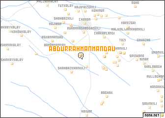 map of Abdur Rahmān Mandau