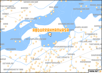 map of Abdur Rahmān Wāsa