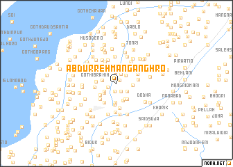 map of Abdur Rehmān Gānghro