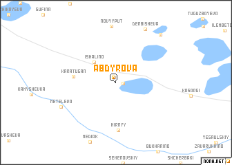 map of Abdyrova