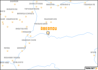 map of Abéanou