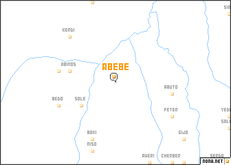 map of Ābēbē