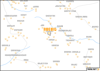 map of Āb-e Bīd