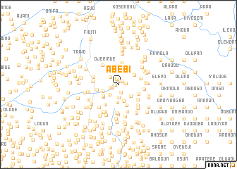 map of Abebi