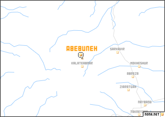 map of Āb-e Būneh