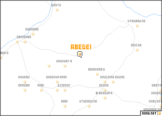 map of Abedei