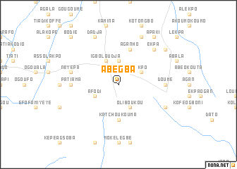 map of Abégba