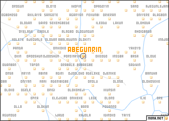 map of Abegunrin