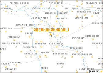 map of Ābeh Moḩammad ‘Alī