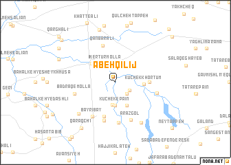 map of Ābeh Qīlīj