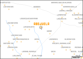 map of Abejuela