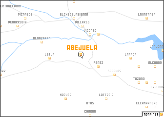 map of Abejuela