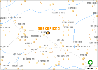 map of Abékofikro