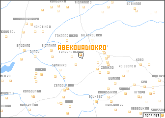 map of Abé Kouadiokro