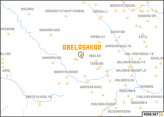 map of Āb-e Lashkar