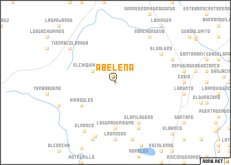 map of Abeleña