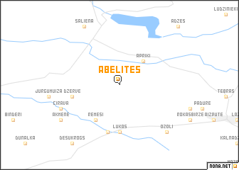 map of Ābelītes