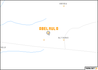 map of Abelʼ-Mula
