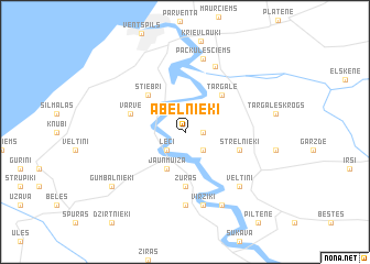 map of Abelnieki