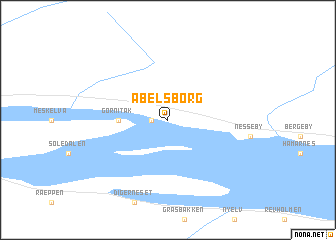 map of Abelsborg