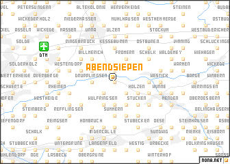 map of Abendsiepen