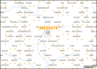 map of Abeokuta