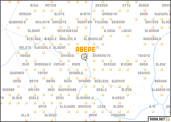 map of Abepe